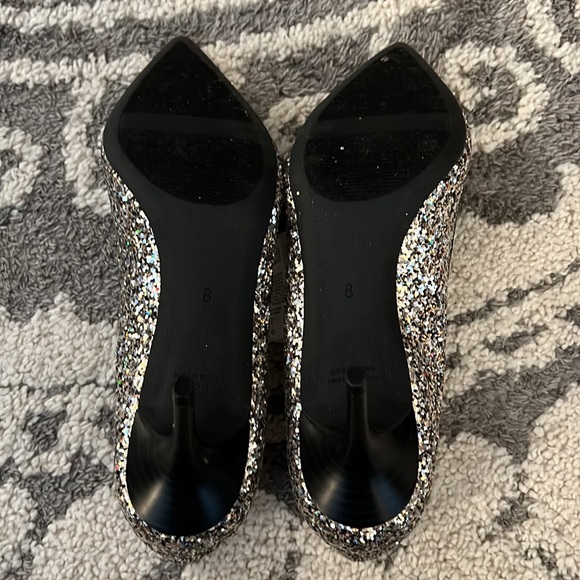 Old Navy silver glitter heels, size 8 NWT! - Picture 6 of 6